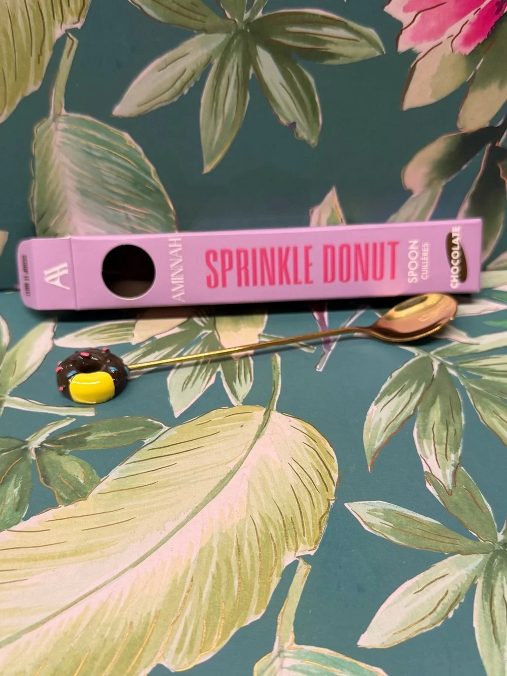 Aminnah Sprinkle Donut Body Butter Spoon Chocolate Brown NIB